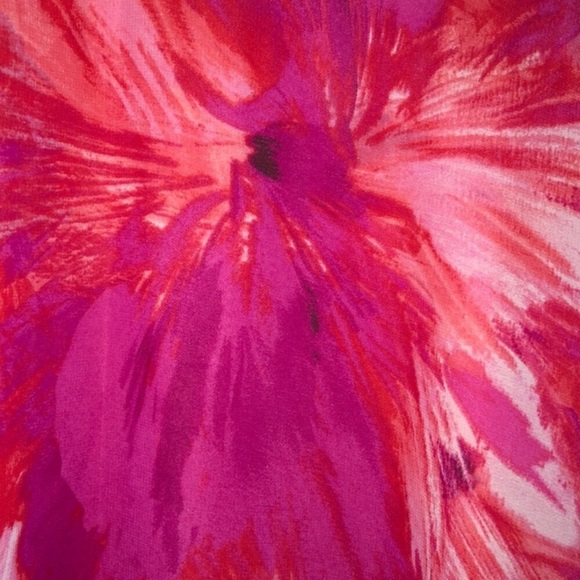 🌺SANDRA DARREN🌺FLORAL CHIFFON SHARKBITE DRESS🌺 - Picture 9 of 10